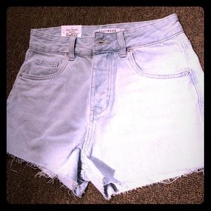 High Rise Denim Shorts from Urban Planet